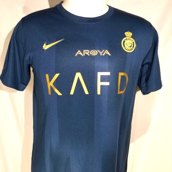 Soccer jersey Al Nassr navy blue Ronaldo number 7 nike, slim fit. - Picture 3 of 9